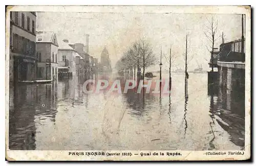 Cartes postales Paris Inonde Quai de la Rapee