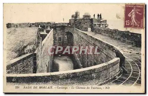 Cartes postales Rade de Morlaix Carantee Le Chateau du Taureau