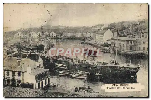 Ansichtskarte AK Brest L'Avant port de Guerre Bateau