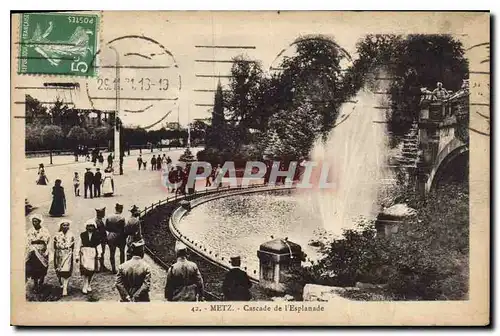 Cartes postales Metz Cascade de l'Esplanade