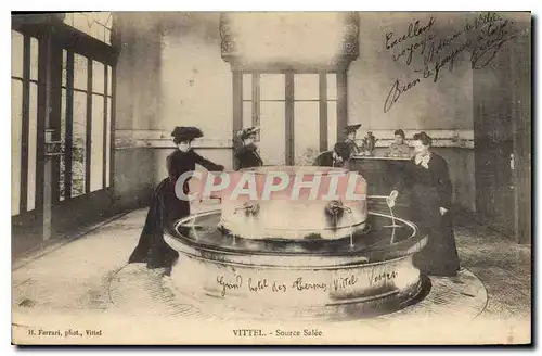 Cartes postales Vittel Source Salee