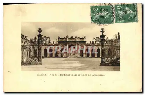 Cartes postales Nancy Arc de Triomphe de la Place de la Carriere