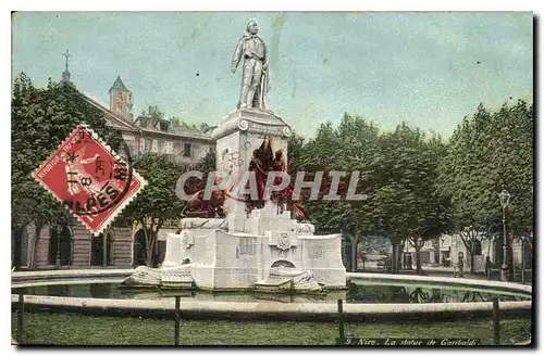 Cartes postales Nice La statue de Garibaldi