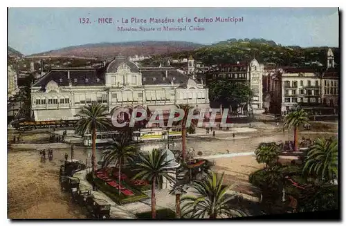 Cartes postales Nice La Place Massena et le Casino Municipal