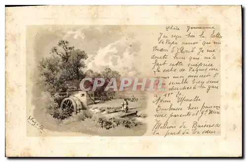 Cartes postales Fantaise Moulin a eau