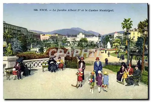 Ansichtskarte AK Nice Le Jardin Albert I et le Casino Municipal