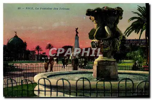 Cartes postales Nice La Fontaine des Tritons