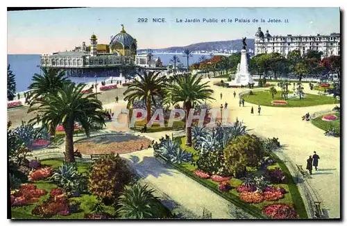 Ansichtskarte AK Nice Le Jardin Public et la Palais de la Jetee