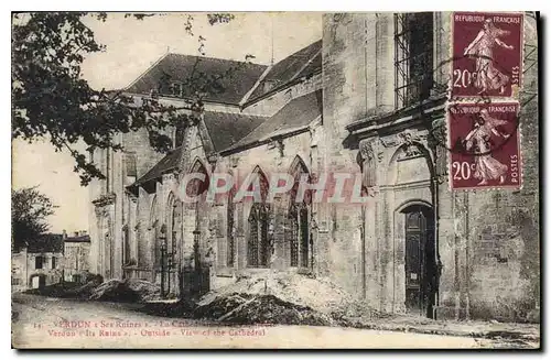 Cartes postales Verdun St Ruines La Cathedrale