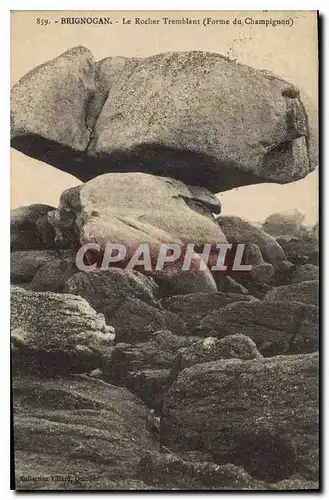 Cartes postales Brignogan Le Rocher Tremblant Forme du Champignon
