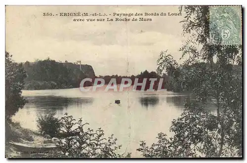 Ansichtskarte AK Erigne M et L Paysage des Bords du Louet avec vue sur La Roche de Murs