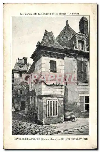 Cartes postales Les Monuments historique de la France Beaufront en Vallee Maine et Loire Maison Chardavoine