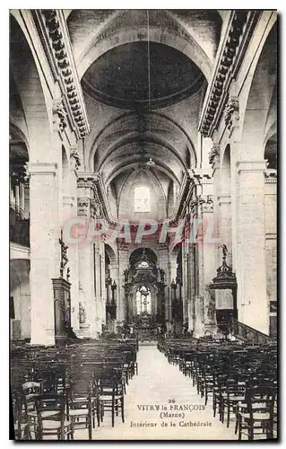 Cartes postales Vitry le Francois Marne Interieur de la Cathedrale