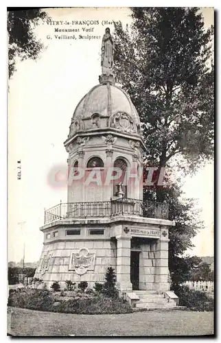 Cartes postales Vitry le Francois Marne Monument Votif