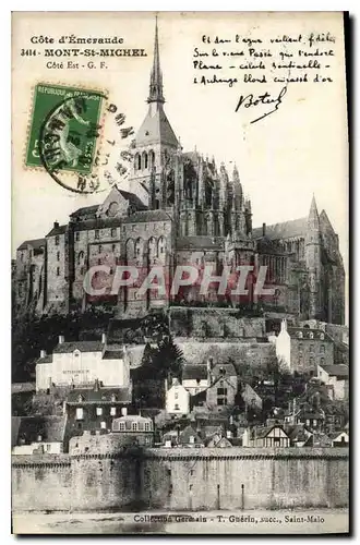 Cartes postales Cote d'Emeraude Mont St Michel Cote Est