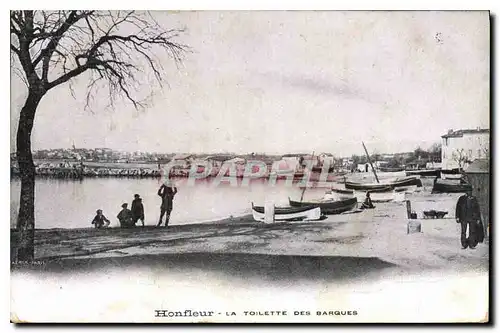 Cartes postales Honfleur La Toilette des Barques