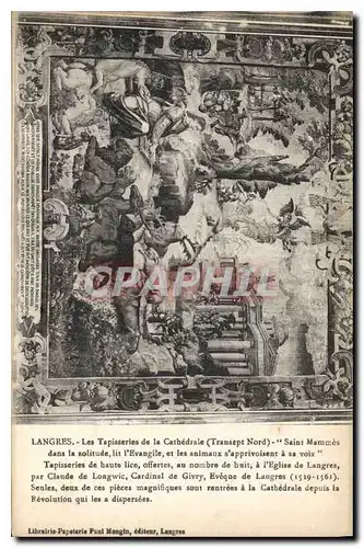 Cartes postales Langres Les Tapisseries de la Cathedrale Transept Nord