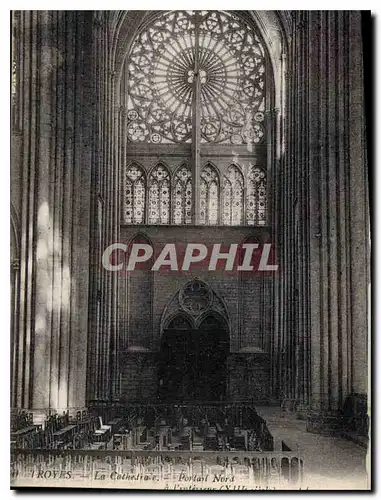 Cartes postales Troyes La Cathedrale Portail Nord
