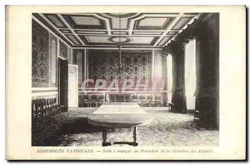 Cartes postales Assemble Nationale Salle a manger du President de la Chambre des Deputes