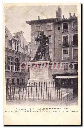 Cartes postales Grenoble F R La Statue du Chevalier Bayard