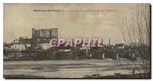 Cartes postales Montrond les Bains Le Viaduc les ruines du Chateau