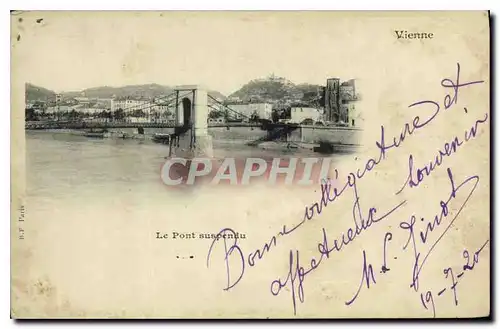 Cartes postales Vienne Le Pont suspendu