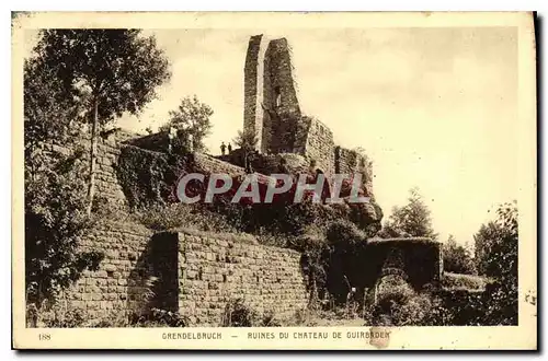 Ansichtskarte AK Grendelbruch Ruines du Chateau de Guirbeden