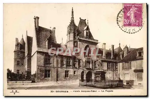 Cartes postales Bourges Palais Jacques Coeur La Facade