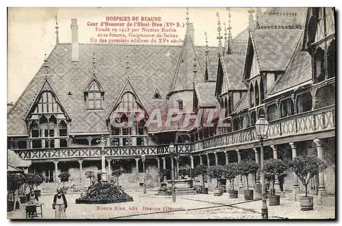 Cartes postales Hospices de Beaune Cour d'Honneur de l'Hotel Dieu