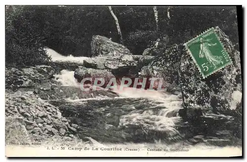 Cartes postales Camp de la Courtine Creuse Cascade du Grattadour