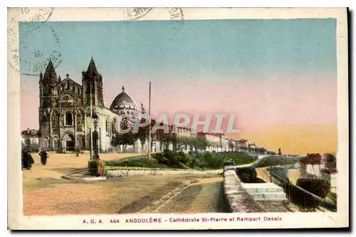 Cartes postales Angouleme Cathedrale St Pierre et Rempart Desaix
