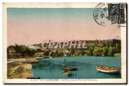 Ansichtskarte AK Angouleme La Ville vue du Port de l'Houmeau