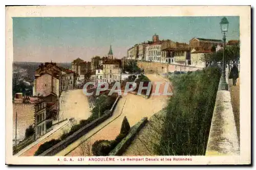 Cartes postales Angouleme Le Rempart Desaix et les Rotondes