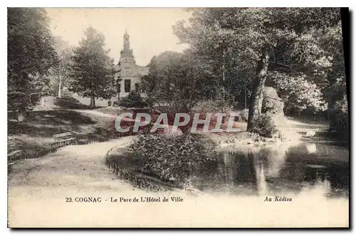 Cartes postales Cognac Le Parc de L'Hotel de Ville