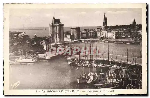 Cartes postales La Rochelle Ch Marit Panorama du Port Bateaux