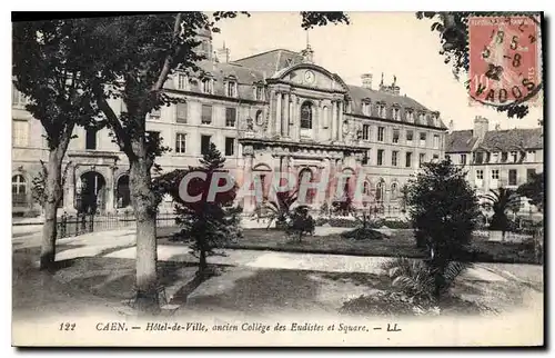 Ansichtskarte AK Caen Hotel de Ville ancien College des Eudistes et Square