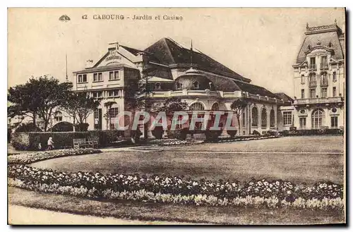 Cartes postales Cabourg Jardin et Casino