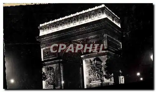 Ansichtskarte AK Paris la Nuit L'Arc de Triomphe de l'Etoile