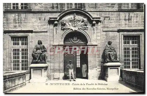 Cartes postales Montpellier Entree de la Faculte de Medecine