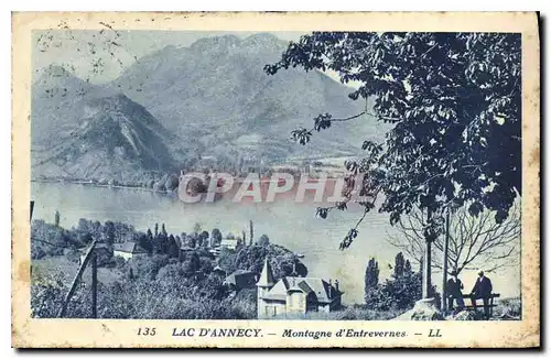 Cartes postales Lac d'Annecy Montagne d'Entrevernes