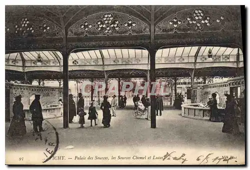 Cartes postales Vichy Palais des Sources les Sources Chomel et Lucas