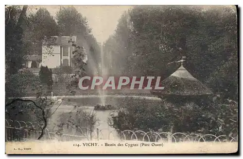 Ansichtskarte AK Vichy Bassin des Cygnes Parc Ouest