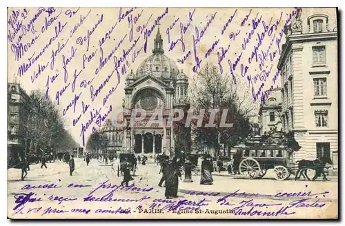 Cartes postales Paris Eglise St Augustin