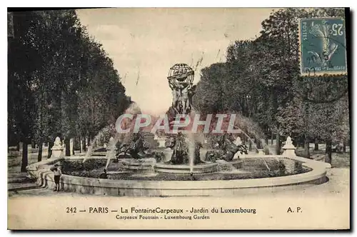 Cartes postales Paris La Fontaine Carpeaux Jardin du Luxembourg