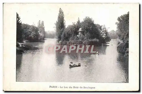 Cartes postales Paris Le Lac du Bois de Boulogne