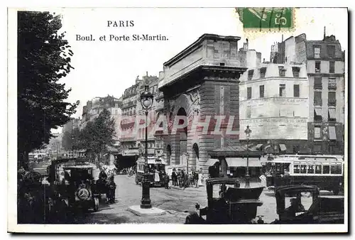 Cartes postales Paris Boul et Porte St Martin