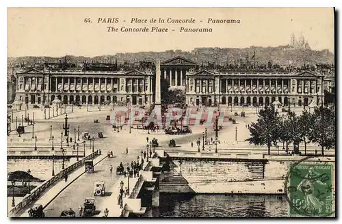 Cartes postales Paris Place de la Concorde Panorama