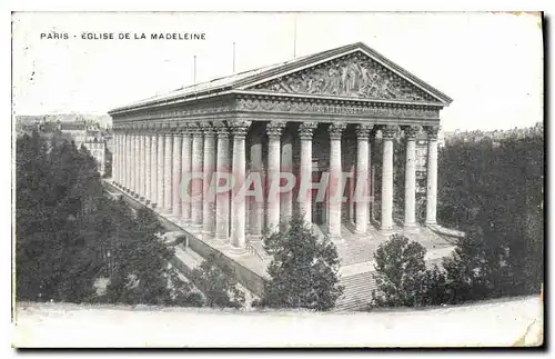 Cartes postales Paris Eglise de la Madeleine