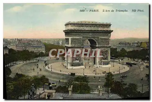 Cartes postales Paris L'Arc de Triomphe