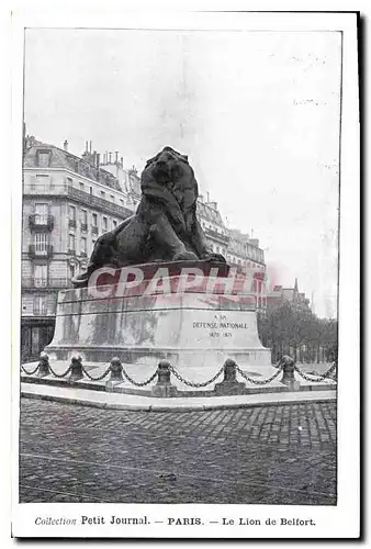 Ansichtskarte AK Collection Petit Journal Paris Le Lion de Belfort